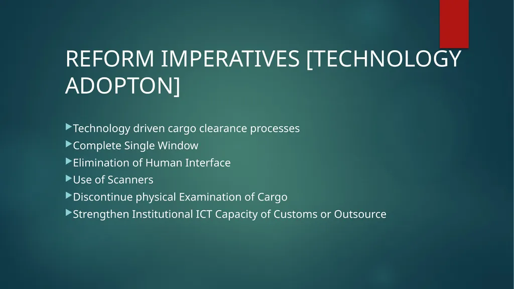 STRENTHENING INSITUTIONAL CAPACITY FOR TRADE - slide 20 of 28