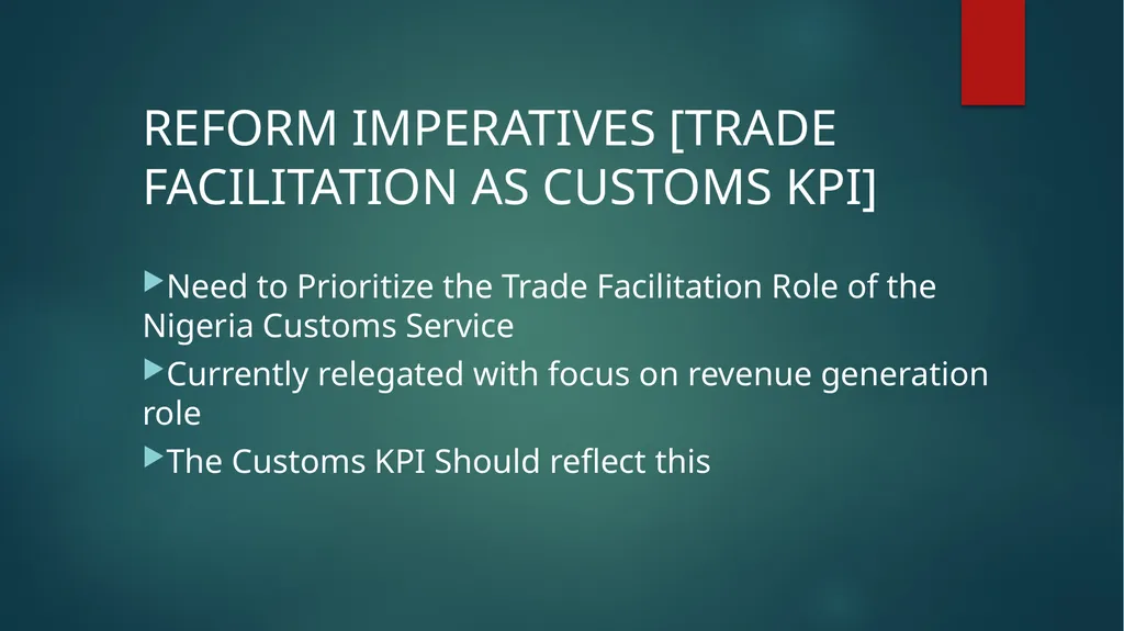 STRENTHENING INSITUTIONAL CAPACITY FOR TRADE - slide 27 of 28