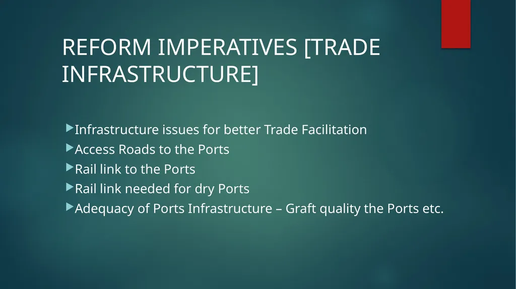 STRENTHENING INSITUTIONAL CAPACITY FOR TRADE - slide 26 of 28