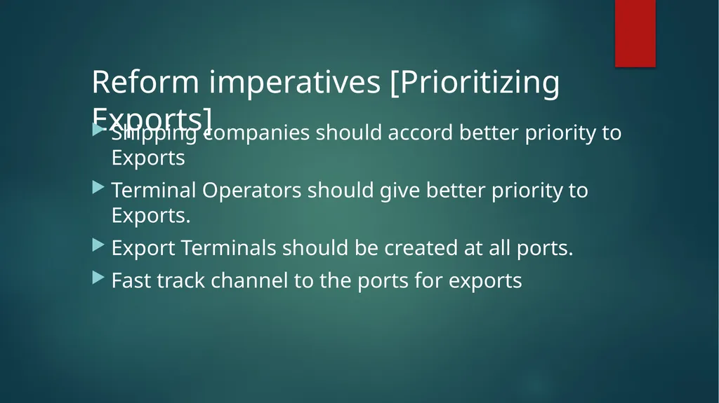 STRENTHENING INSITUTIONAL CAPACITY FOR TRADE - slide 21 of 28