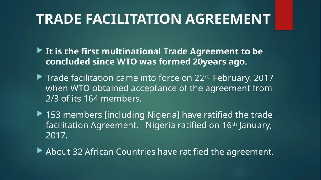 STRENTHENING INSITUTIONAL CAPACITY FOR TRADE - slide 7 of 28