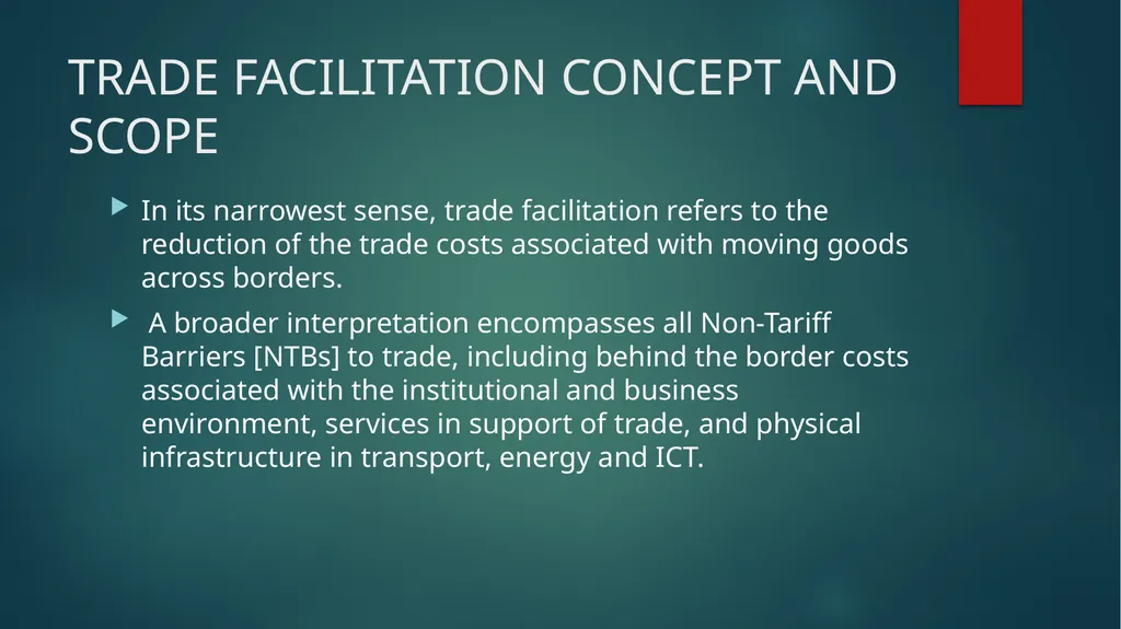 STRENTHENING INSITUTIONAL CAPACITY FOR TRADE - slide 4 of 28