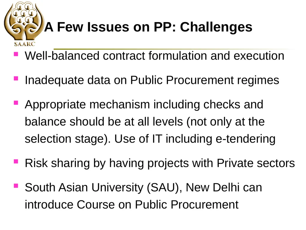 SAARC Process: Scope and Opportunities by Chanchal - slide 21 of 30