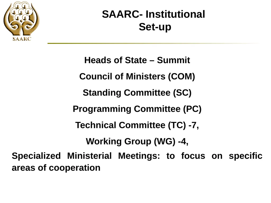 SAARC Process: Scope and Opportunities by Chanchal - slide 6 of 30