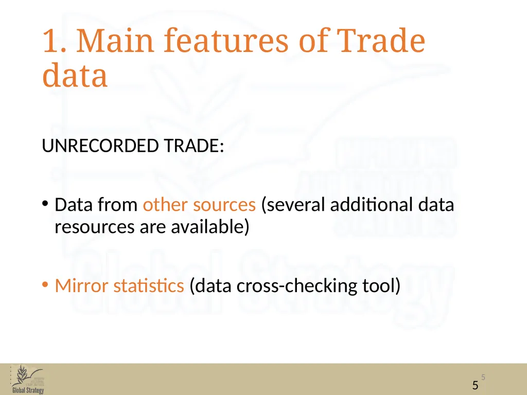 Food Balance Sheets Trade: import and export - slide 5 of 19