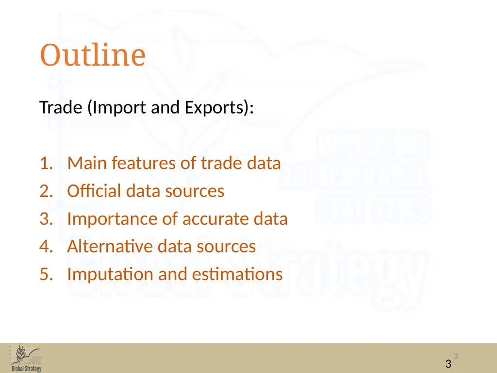 Food Balance Sheets Trade: import and export - slide 3 of 19