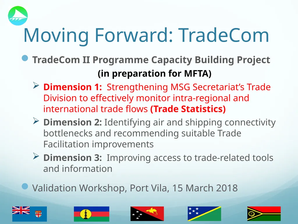 The Melanesian Spearhead Group (MSG) Trade - slide 16 of 17