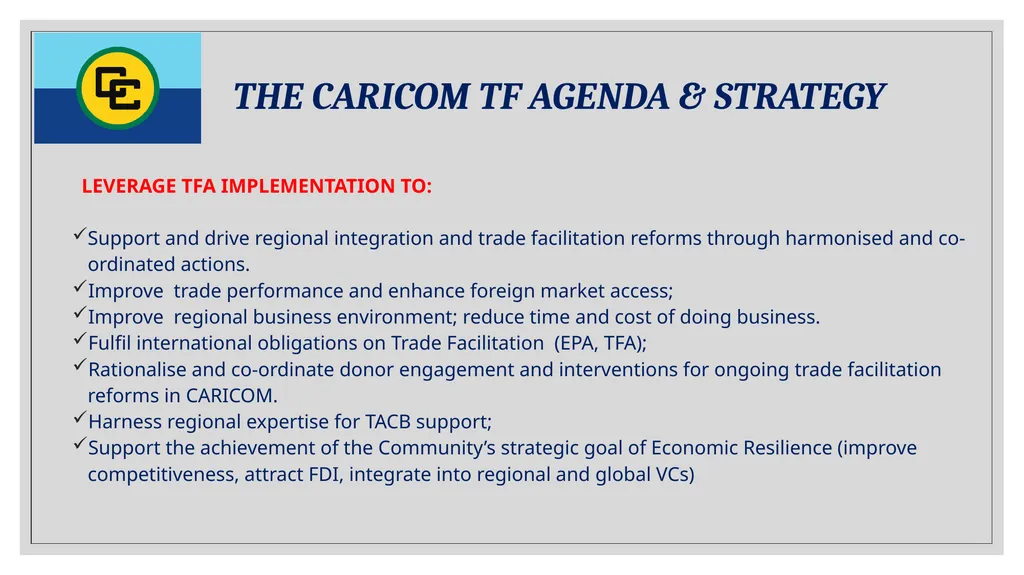 Progress and Challenges of Trade Facilitation in - slide 10 of 18