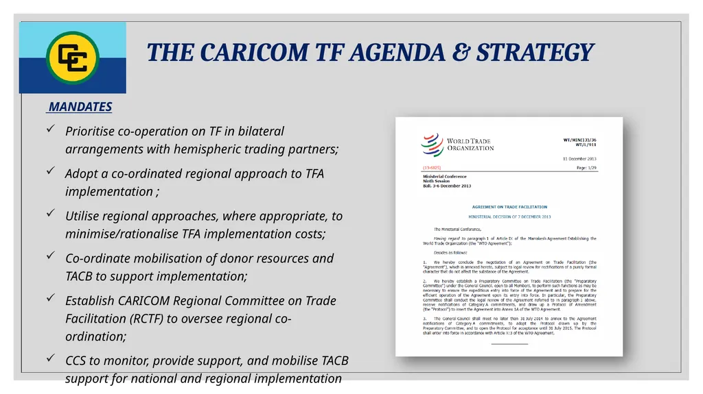 Progress and Challenges of Trade Facilitation in - slide 11 of 18