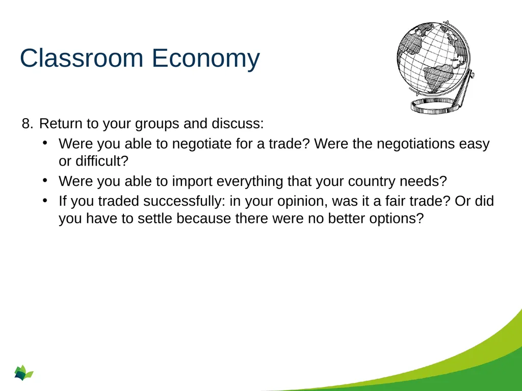 International Trade Grade 10+ A Special Note for - slide 10 of 15