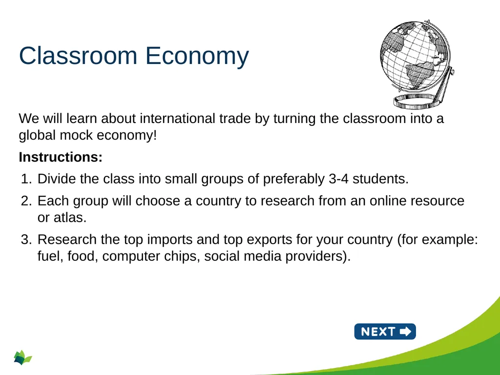International Trade Grade 10+ A Special Note for - slide 6 of 15