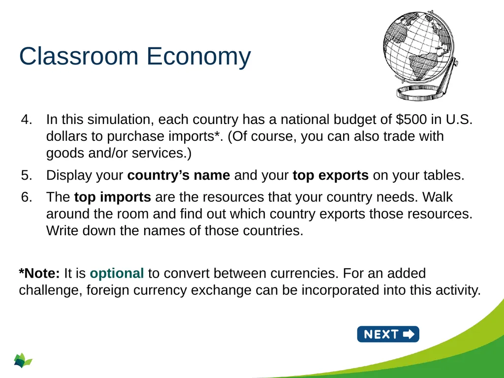 International Trade Grade 10+ A Special Note for - slide 7 of 15