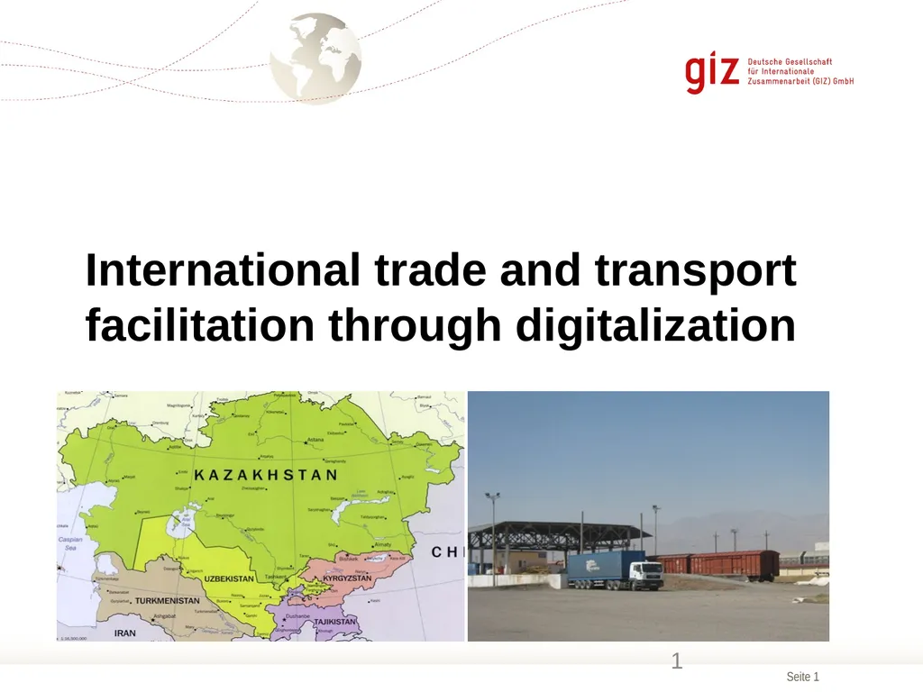 International trade and transport facilitation - slide 1 of 7