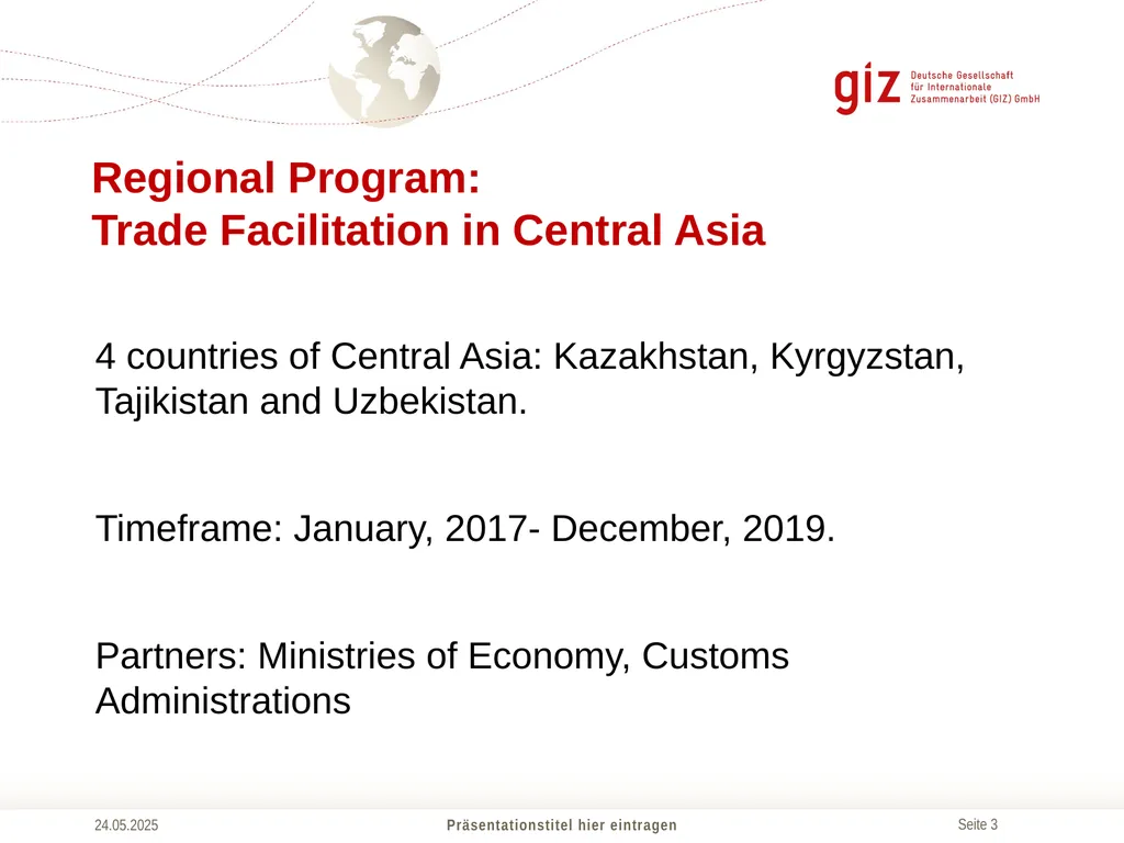 International trade and transport facilitation - slide 3 of 7