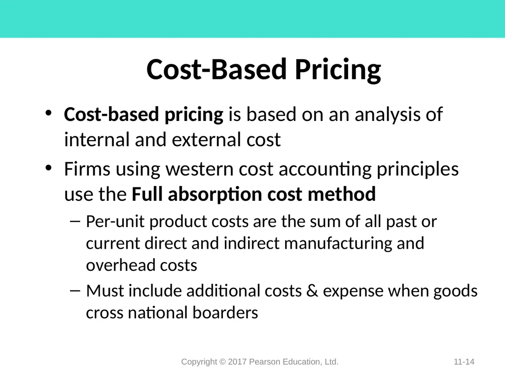 Pricing Decisions Chapter 11 Learning Objectives - slide 14 of 34