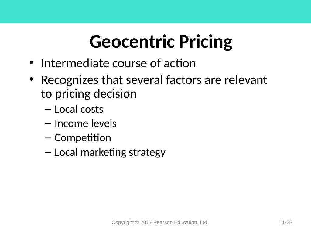 Pricing Decisions Chapter 11 Learning Objectives - slide 28 of 34