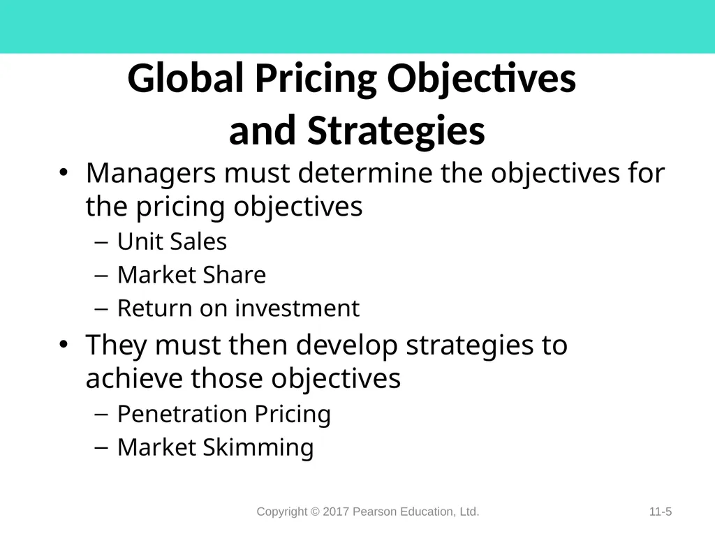 Pricing Decisions Chapter 11 Learning Objectives - slide 5 of 34