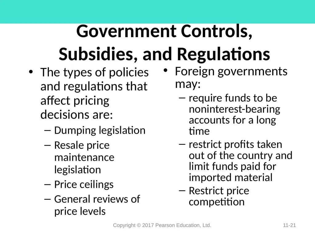 Pricing Decisions Chapter 11 Learning Objectives - slide 21 of 34