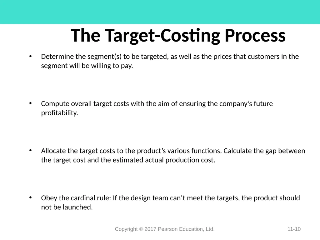 Pricing Decisions Chapter 11 Learning Objectives - slide 10 of 34
