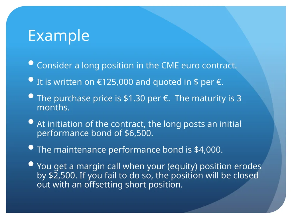Derivatives and swaps on FX Sections Futures - slide 11 of 47