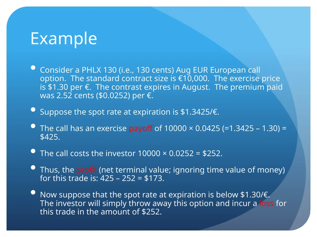 Derivatives and swaps on FX Sections Futures - slide 21 of 47