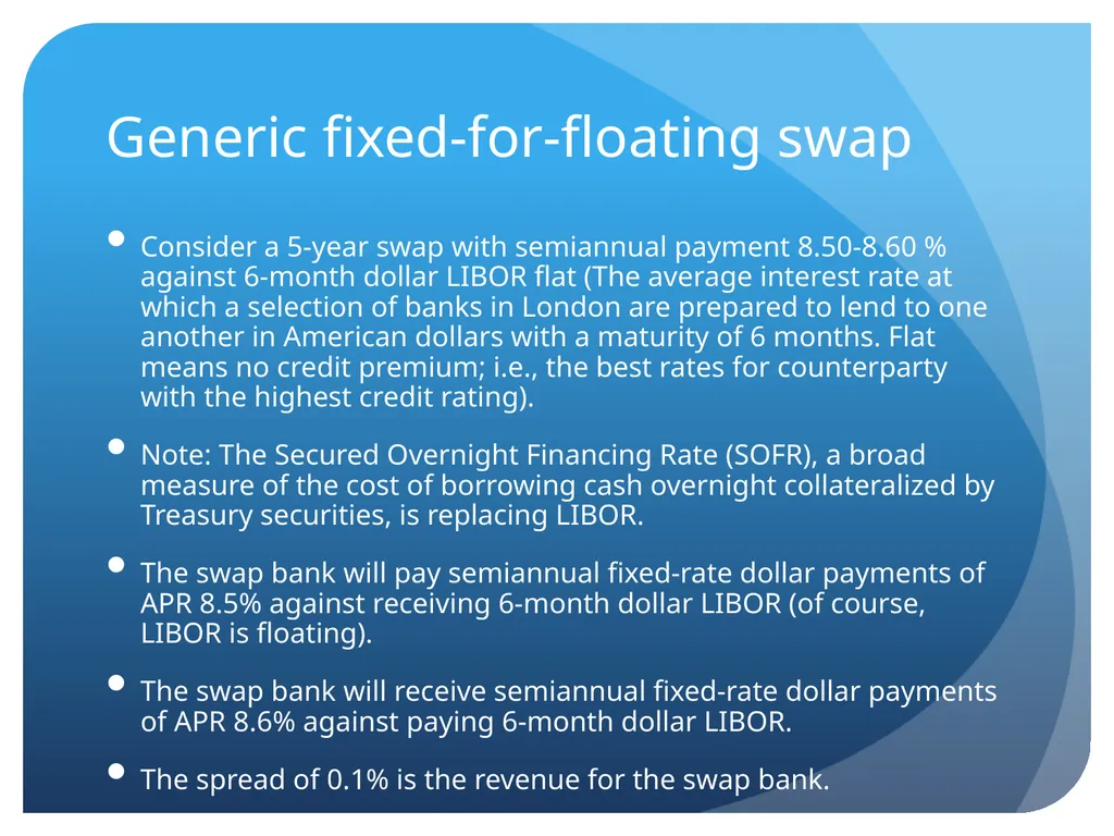 Derivatives and swaps on FX Sections Futures - slide 34 of 47