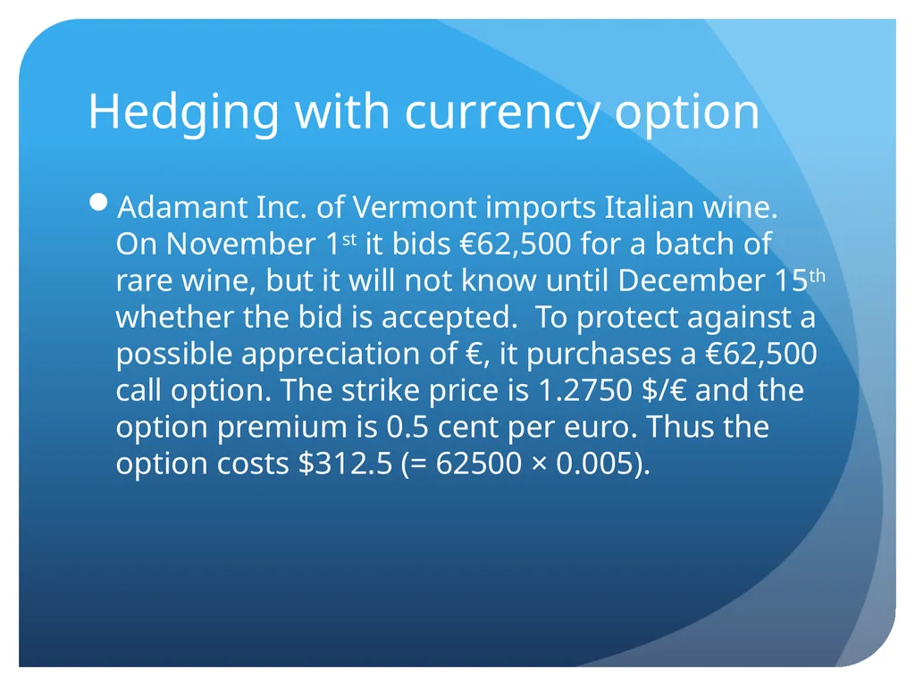 Derivatives and swaps on FX Sections Futures - slide 28 of 47