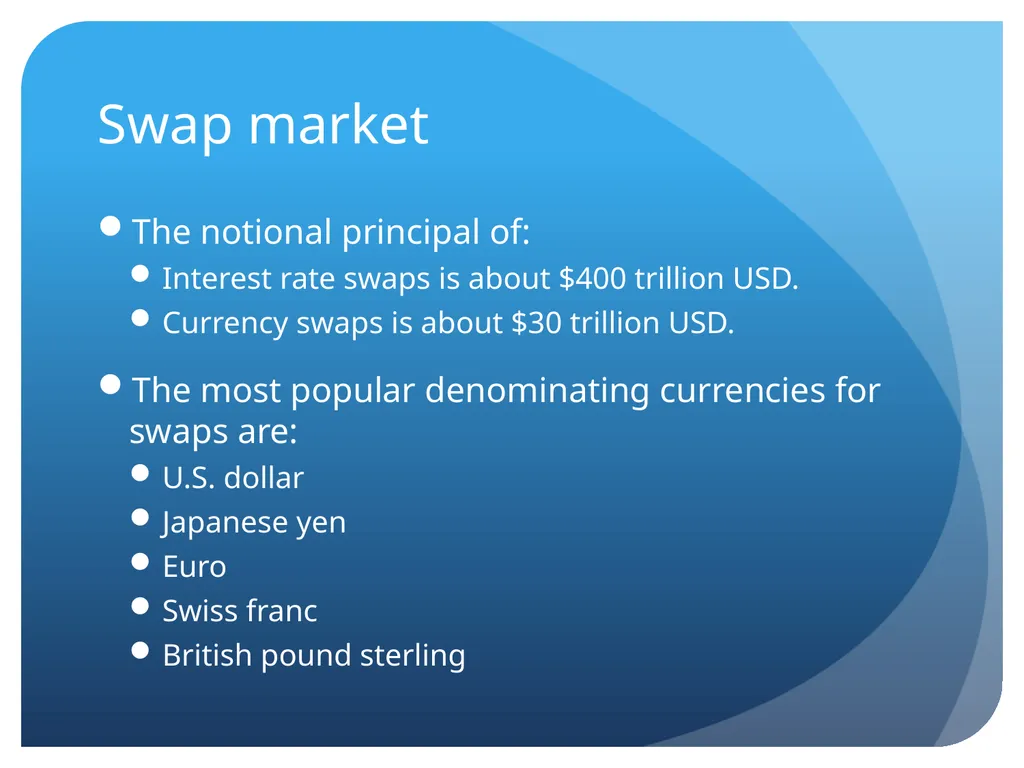 Derivatives and swaps on FX Sections Futures - slide 31 of 47