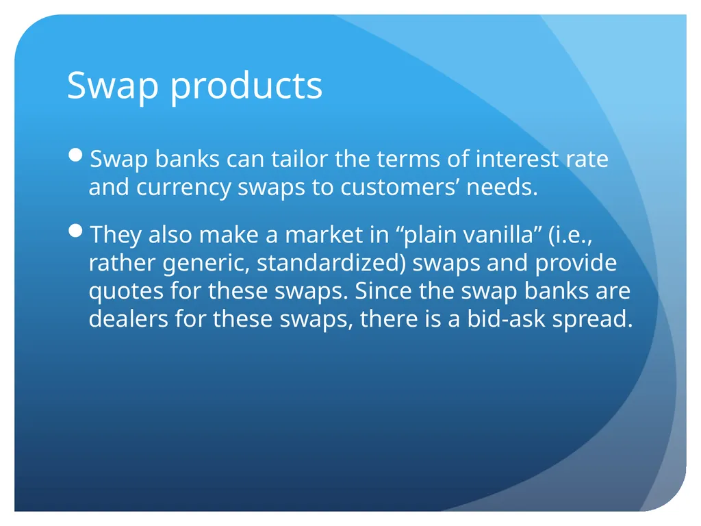 Derivatives and swaps on FX Sections Futures - slide 33 of 47