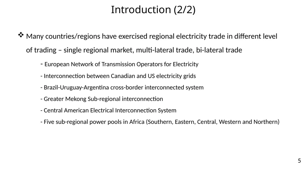 Power System Implications of Subsidy Removal, - slide 5 of 32