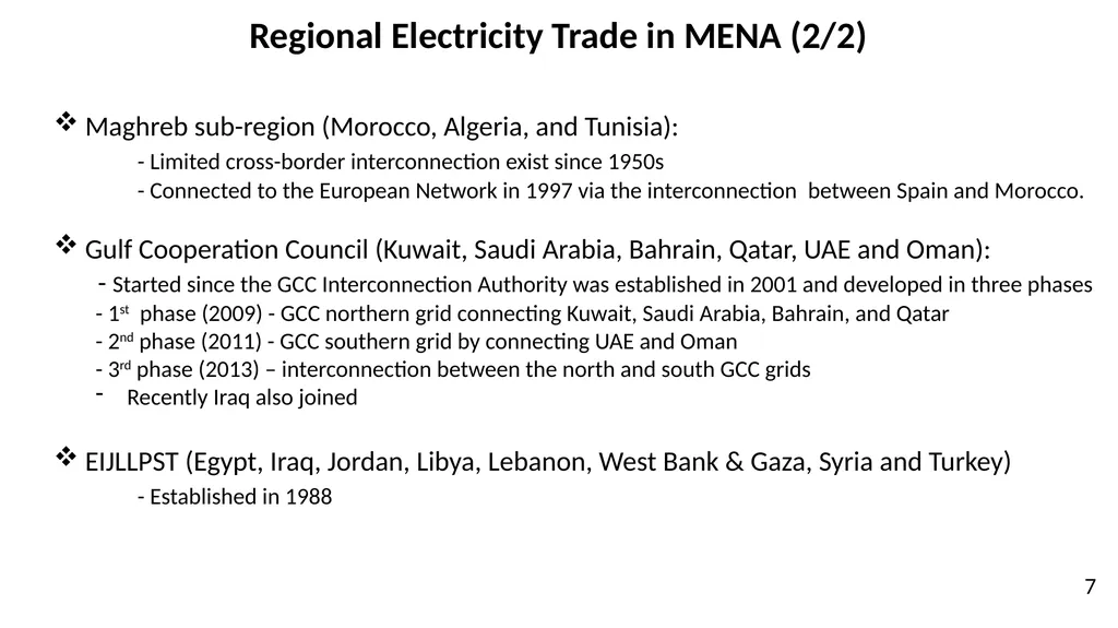 Power System Implications of Subsidy Removal, - slide 7 of 32