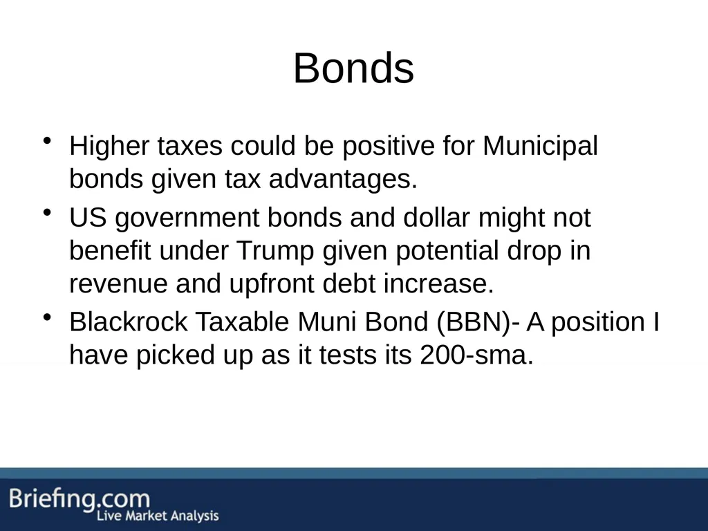 The Briefing Trader Election Playbook SPEAKERS: - slide 40 of 47