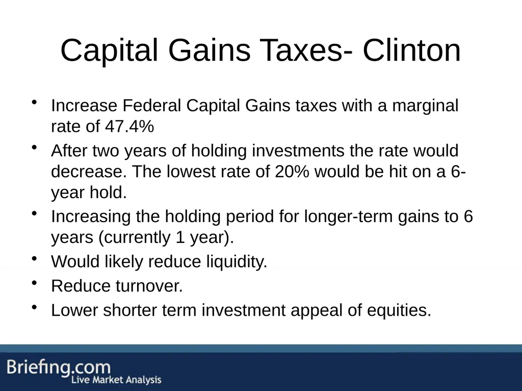 The Briefing Trader Election Playbook SPEAKERS: - slide 17 of 47