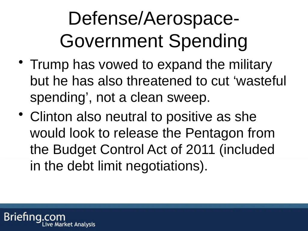 The Briefing Trader Election Playbook SPEAKERS: - slide 38 of 47