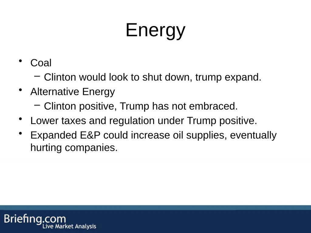 The Briefing Trader Election Playbook SPEAKERS: - slide 39 of 47