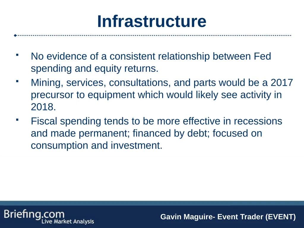 The Briefing Trader Election Playbook SPEAKERS: - slide 15 of 47