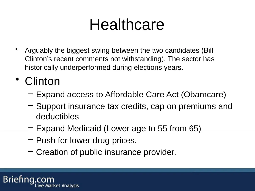 The Briefing Trader Election Playbook SPEAKERS: - slide 31 of 47