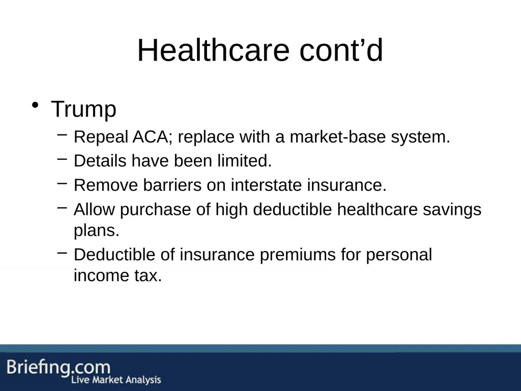 The Briefing Trader Election Playbook SPEAKERS: - slide 32 of 47