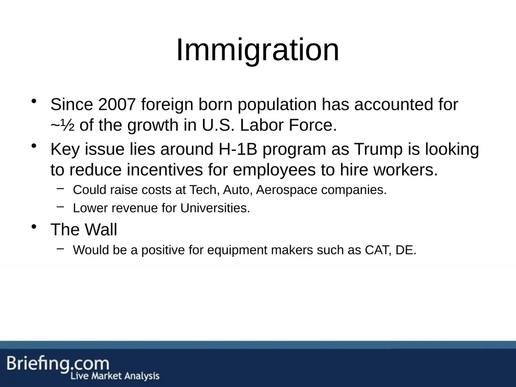 The Briefing Trader Election Playbook SPEAKERS: - slide 30 of 47