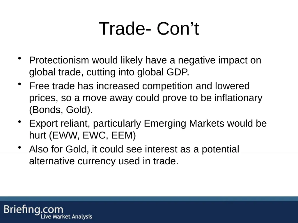 The Briefing Trader Election Playbook SPEAKERS: - slide 25 of 47