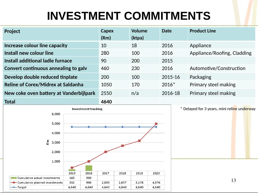PRESENTATION TO THE JOINT PORTFOLIO COMMITTEES ON - slide 13 of 25