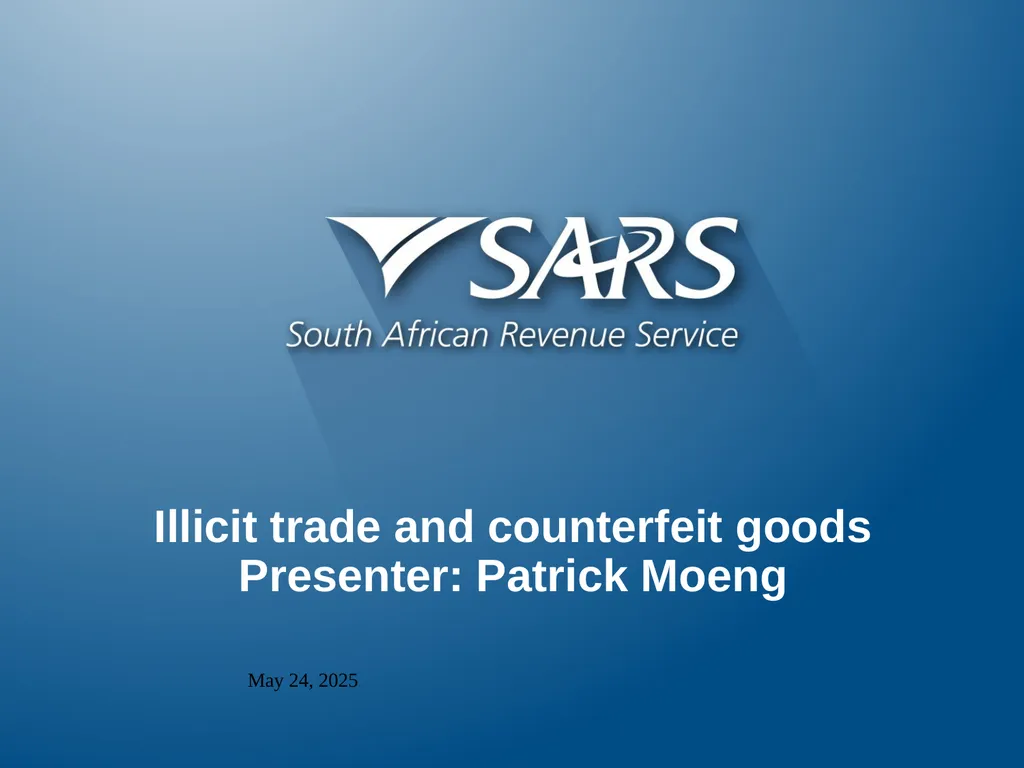 25 October 2021 Illicit trade and counterfeit