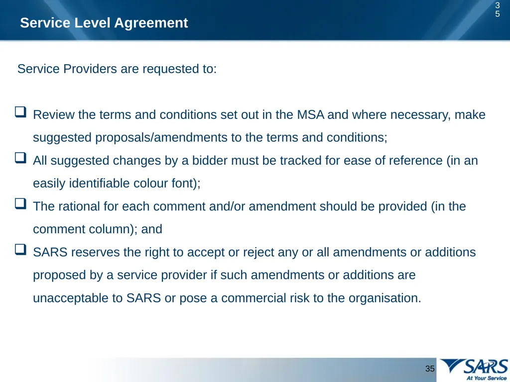 PROVISION OF THE TRANSFER PRICING BENCHMARKING - slide 35 of 41