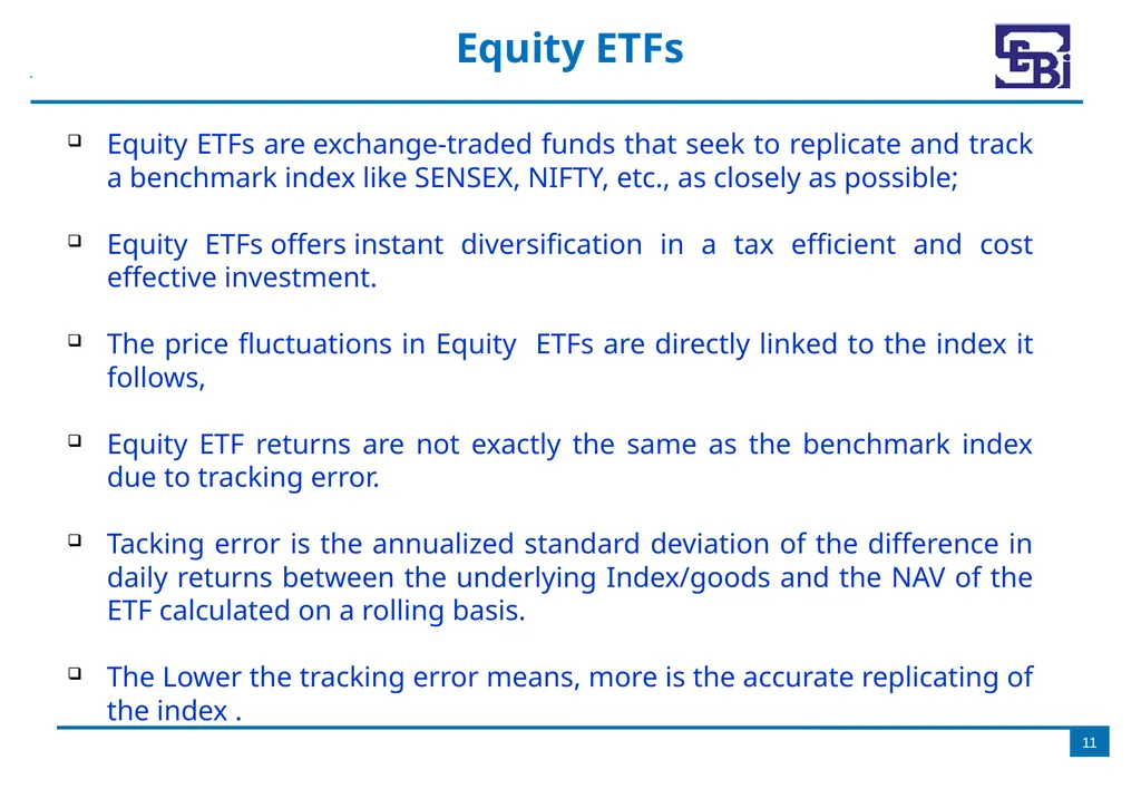 Introduction to Exchange Traded Funds (ETFs) - slide 11 of 27