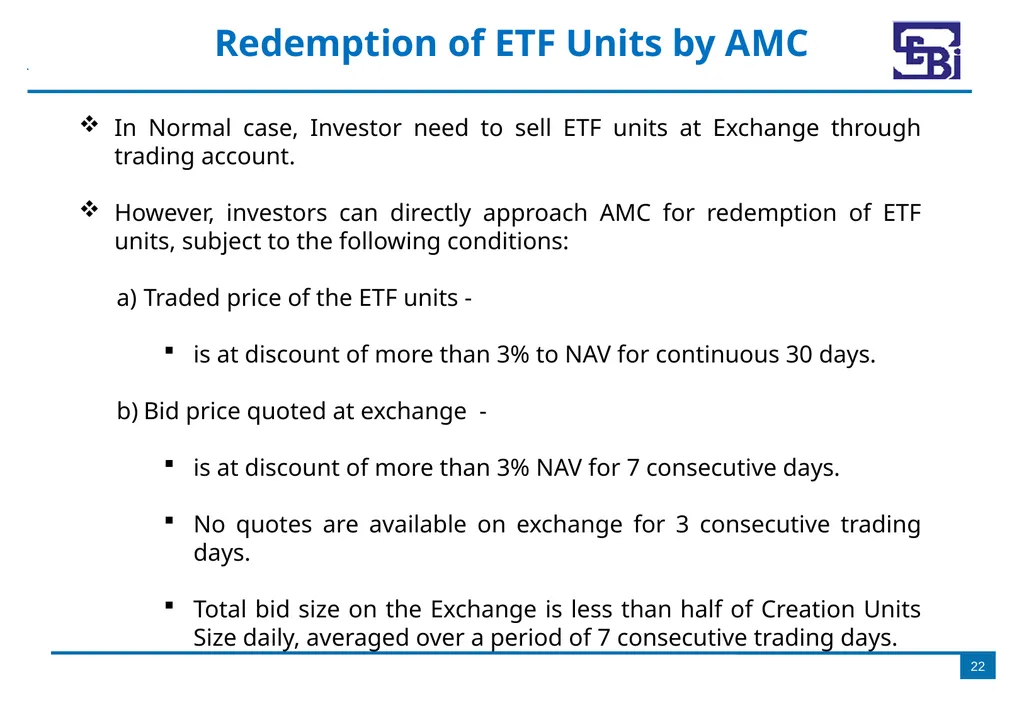 Introduction to Exchange Traded Funds (ETFs) - slide 22 of 27