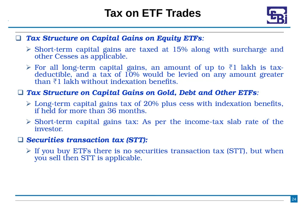 Introduction to Exchange Traded Funds (ETFs) - slide 24 of 27