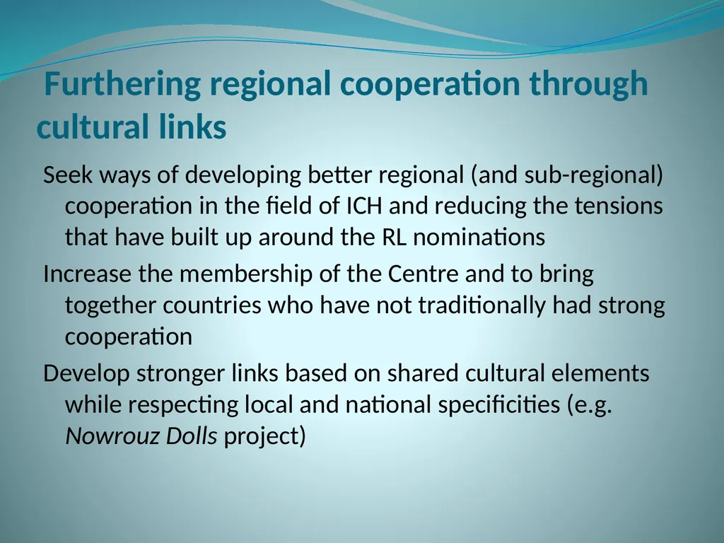 PAST AND PLANNED ACTIVITIES OF THE TEHRAN ICH - slide 16 of 16