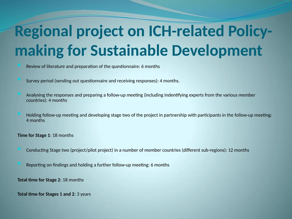 PAST AND PLANNED ACTIVITIES OF THE TEHRAN ICH - slide 15 of 16
