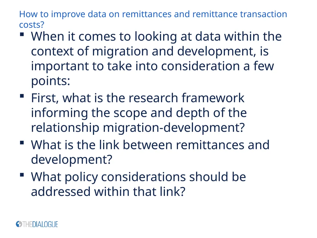 Using Data to Better Understand Worker Remittances - slide 2 of 33