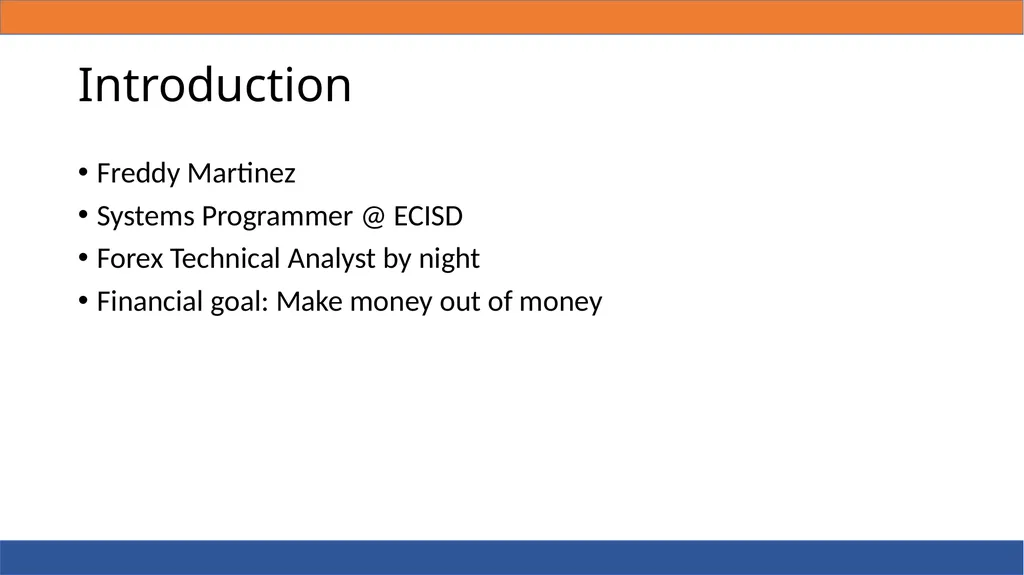 FOREX 101 What is Forex? Foreign Exchange Forex - slide 3 of 19